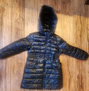 Zara Black Puffer Parka Jacket, Kids 6T